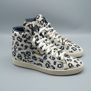 Puma x House of Hackney Suede Mid Leopard Print High Top Sneakers Women's Size 7